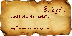 Buchholz Éneás névjegykártya
